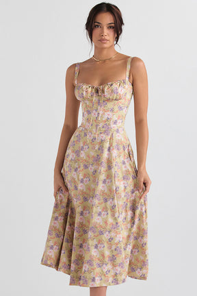 VESTIDO MIDI CAMERON FLORAL