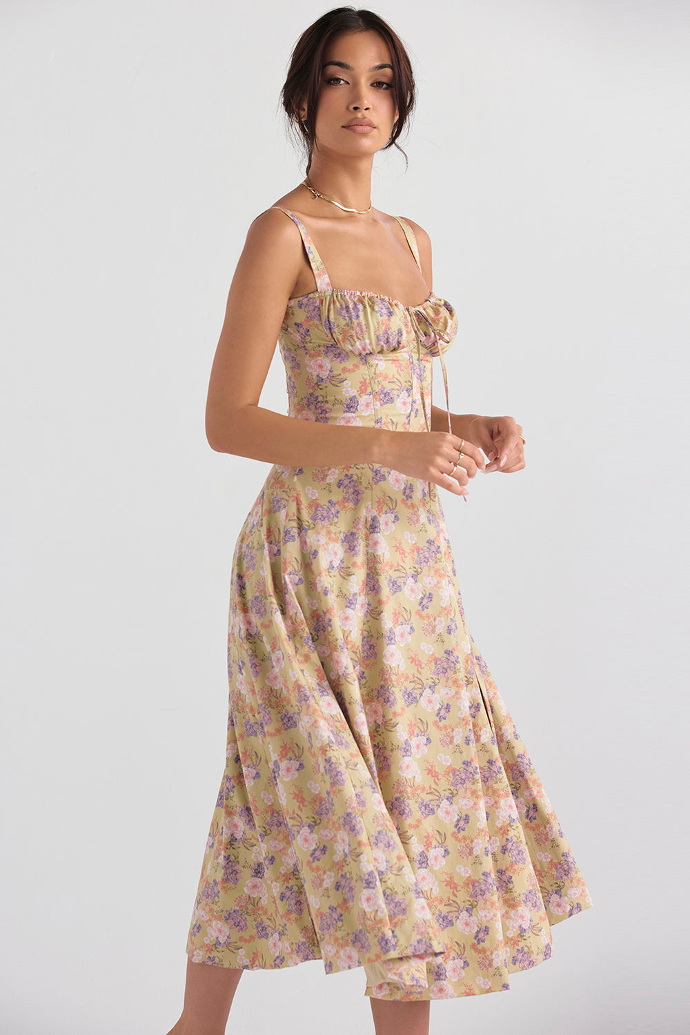 VESTIDO MIDI CAMERON FLORAL